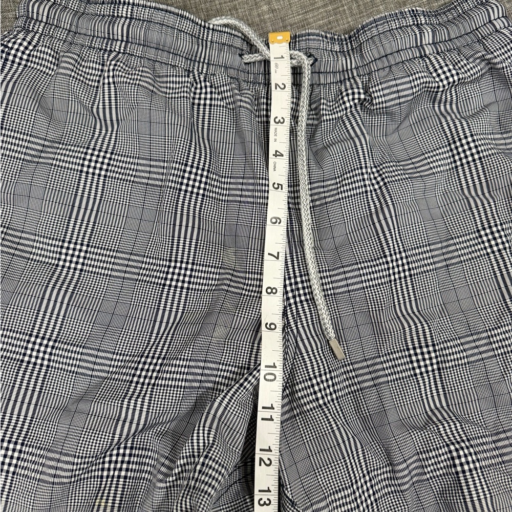 Vilebrequin Navy & White Plaid Swim Trunks - Picture 13 of 13